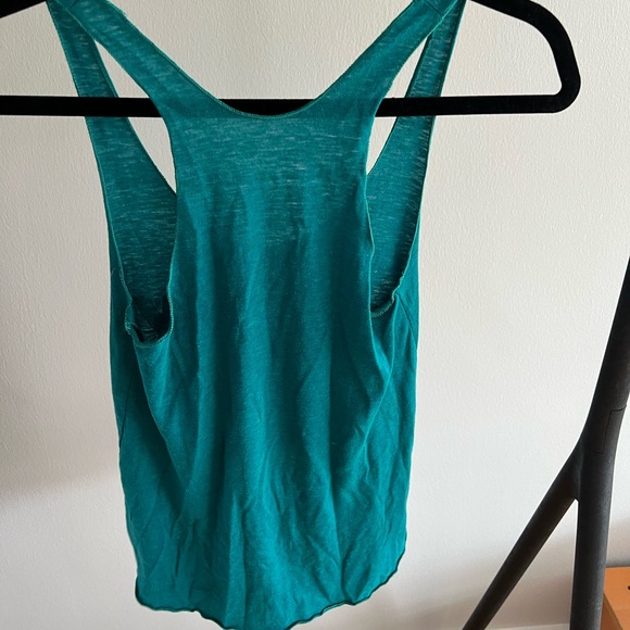 American Apparel All My Sistas Love Me Turquoise Tank Top - Picture 2 of 5